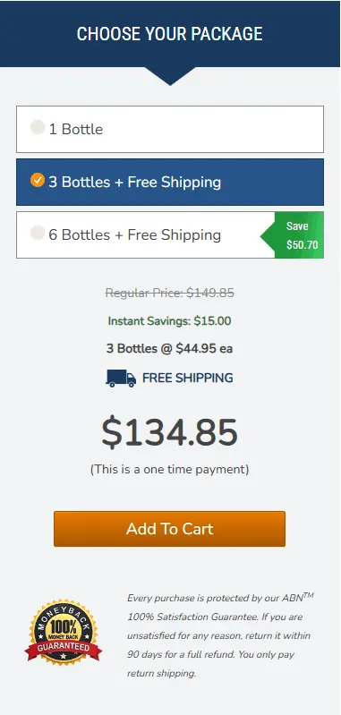  Advanced Prostate Formula 3bottle price